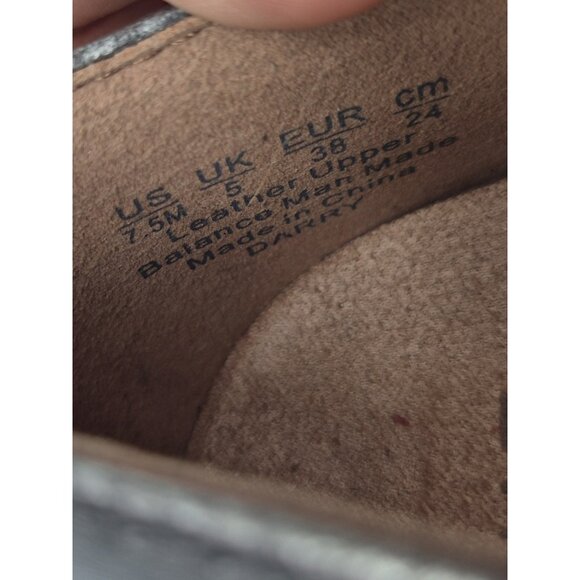 Naturalizer Women's Shoes Size 7.5 Loafers Leather Black/Gray Chunky Darry 375 - Picture 10 of 10